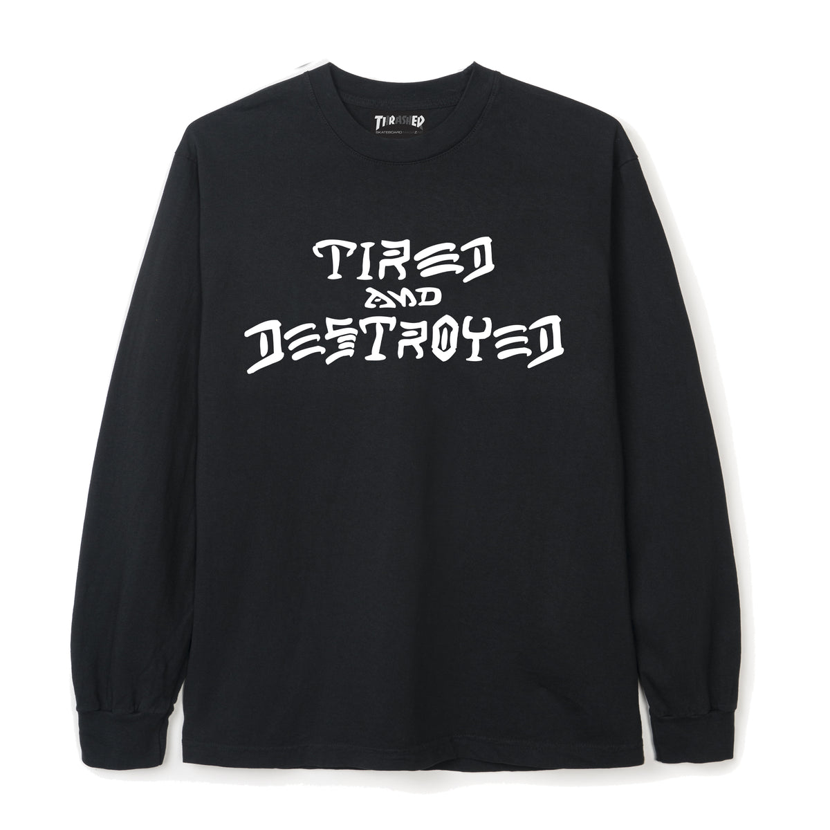 READYMADE♡ LS T DESTRUCTION/BLACK DESTROYED LS TEE BLACK – tired skateboards